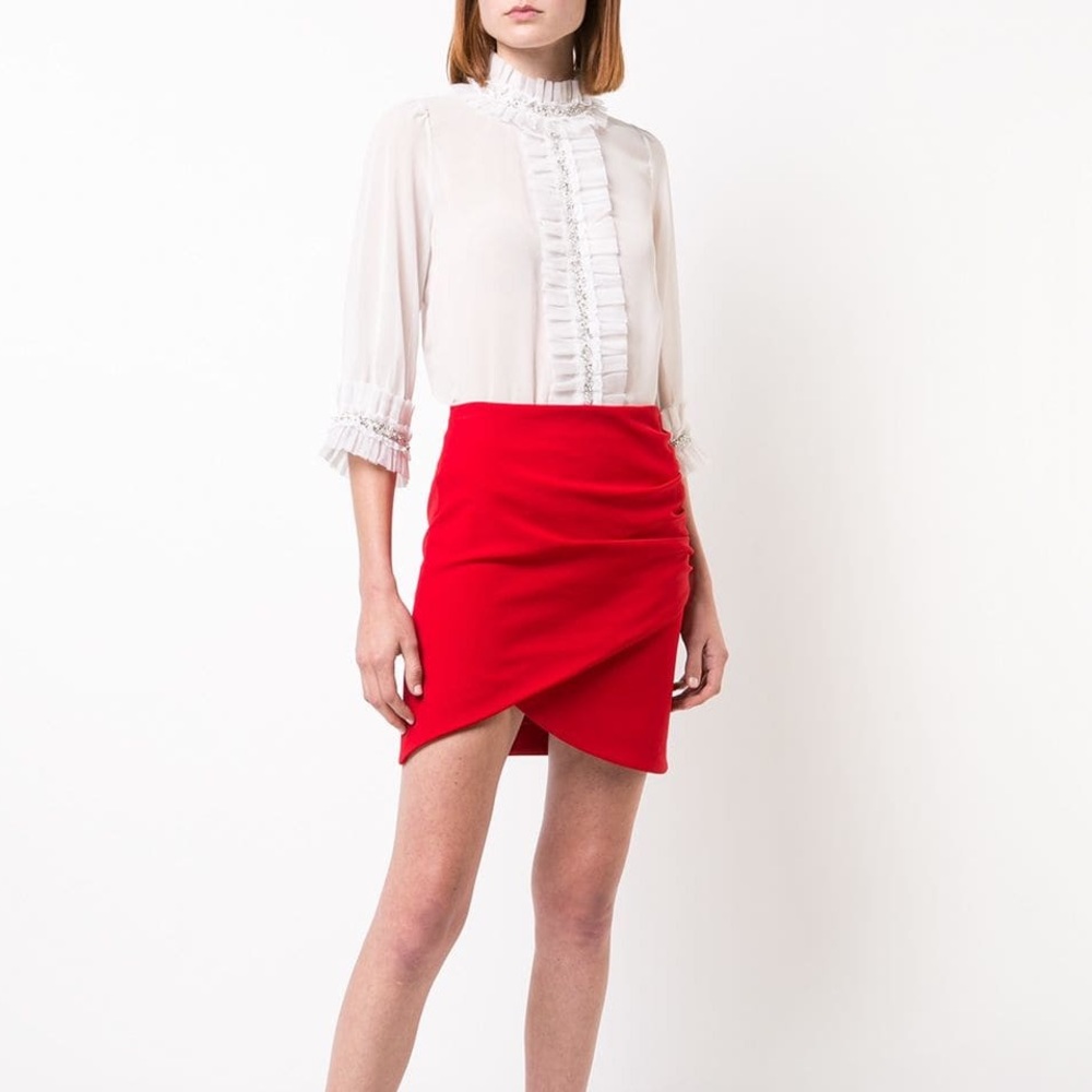 Alice & Olivia Red Fidela Mini Skirt ❤️